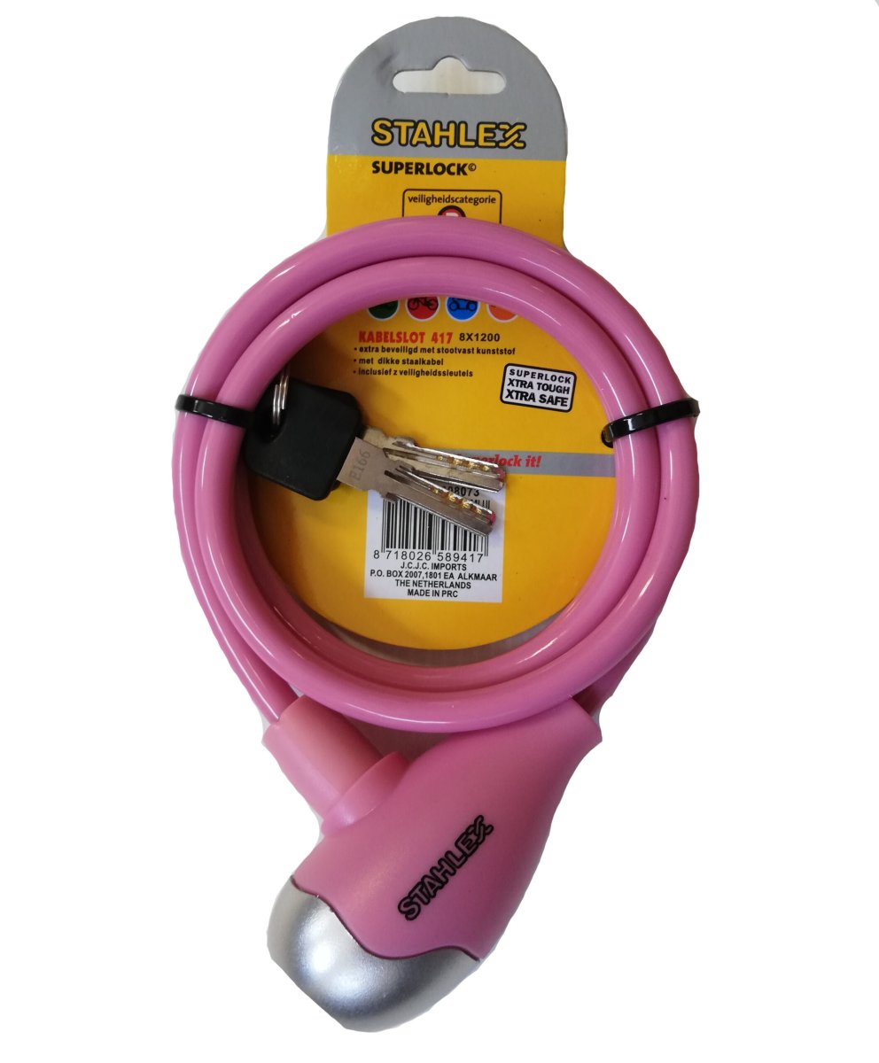 Lucchetto per bici bambini (ROSA)